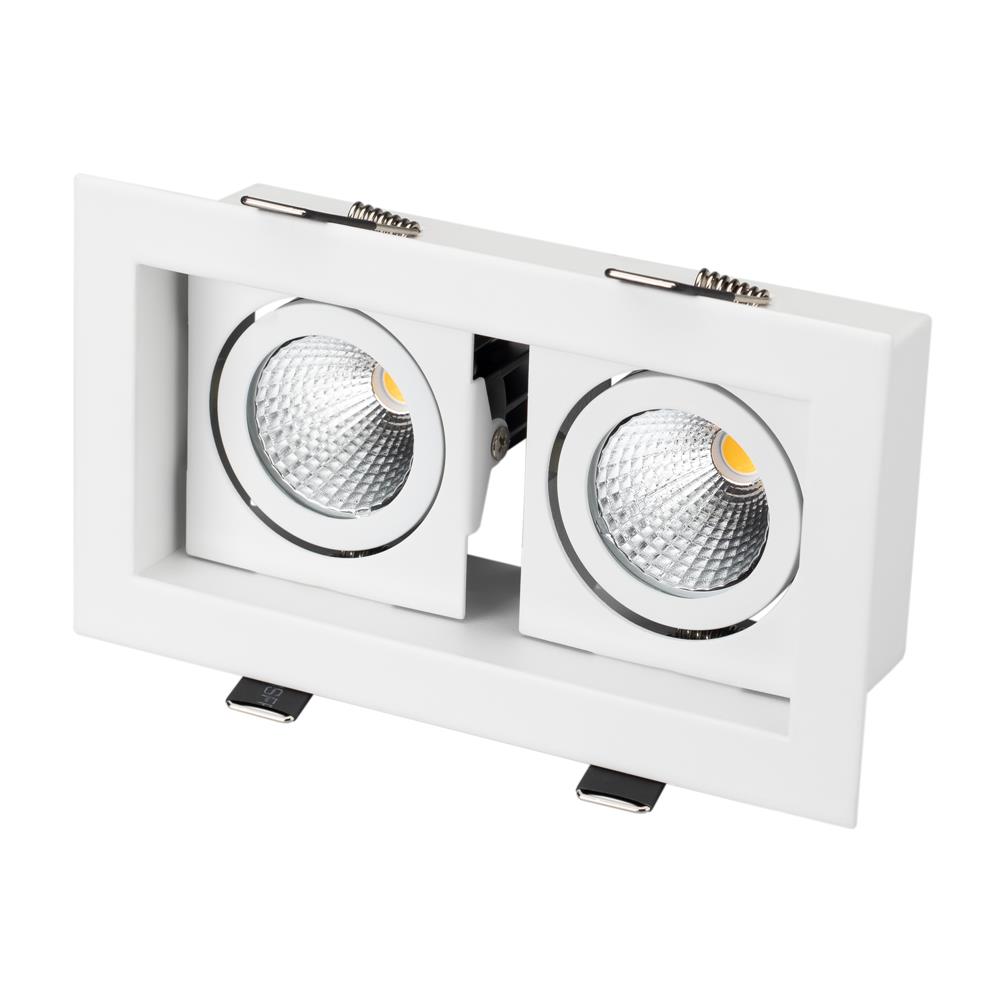Светильник Arlight CL-KARDAN-S180x102-2x9W White (WH, 38 deg)