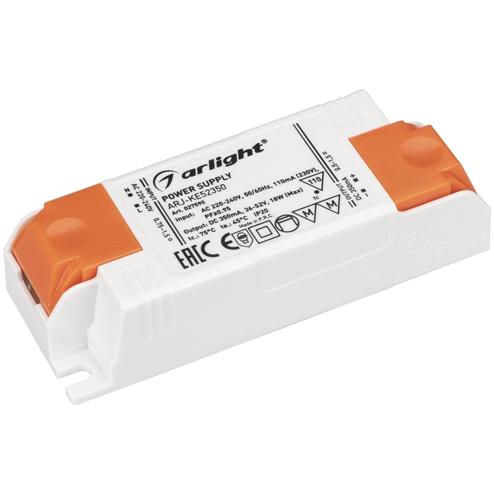 Блок питания Arlight ARJ-KE52350 (18W, 350mA, PFC)