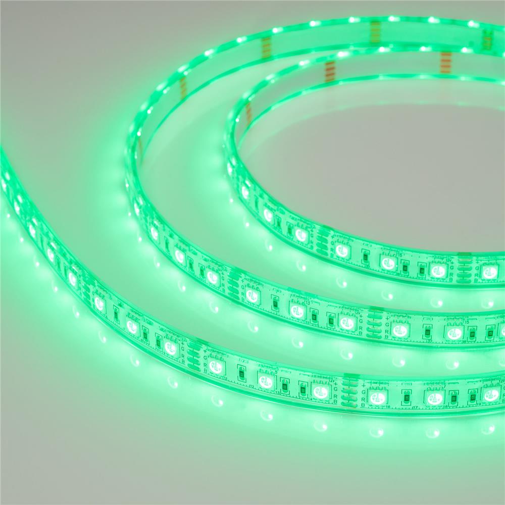 Светодиодная лента герметичная Arlight RTW-PU-B60-12.5mm 12V RGB (14.4 W/m, IP68, 5060, 5m)