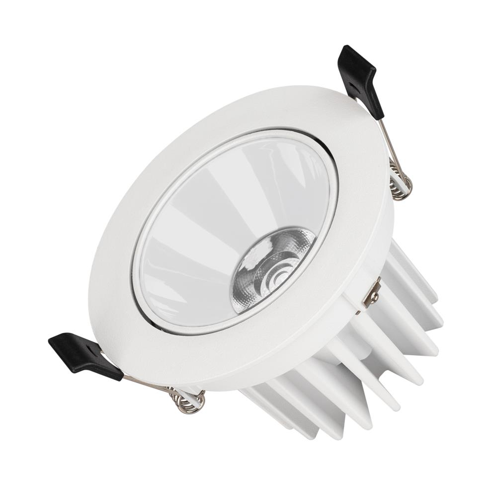 Светильник Arlight MS-FORECAST-BUILT-TURN-R102-12W Warm3000 (WH-WH, 32 deg, 230V)