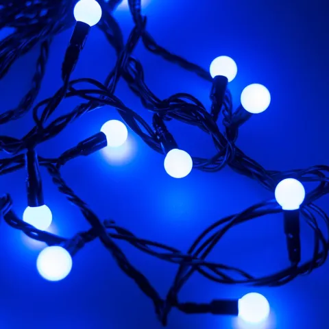 Светодиодная гирлянда Ardecoled ARD-BALL-CLASSIC-D13-20000-BLACK-200LED BLUE (230V, 14W)