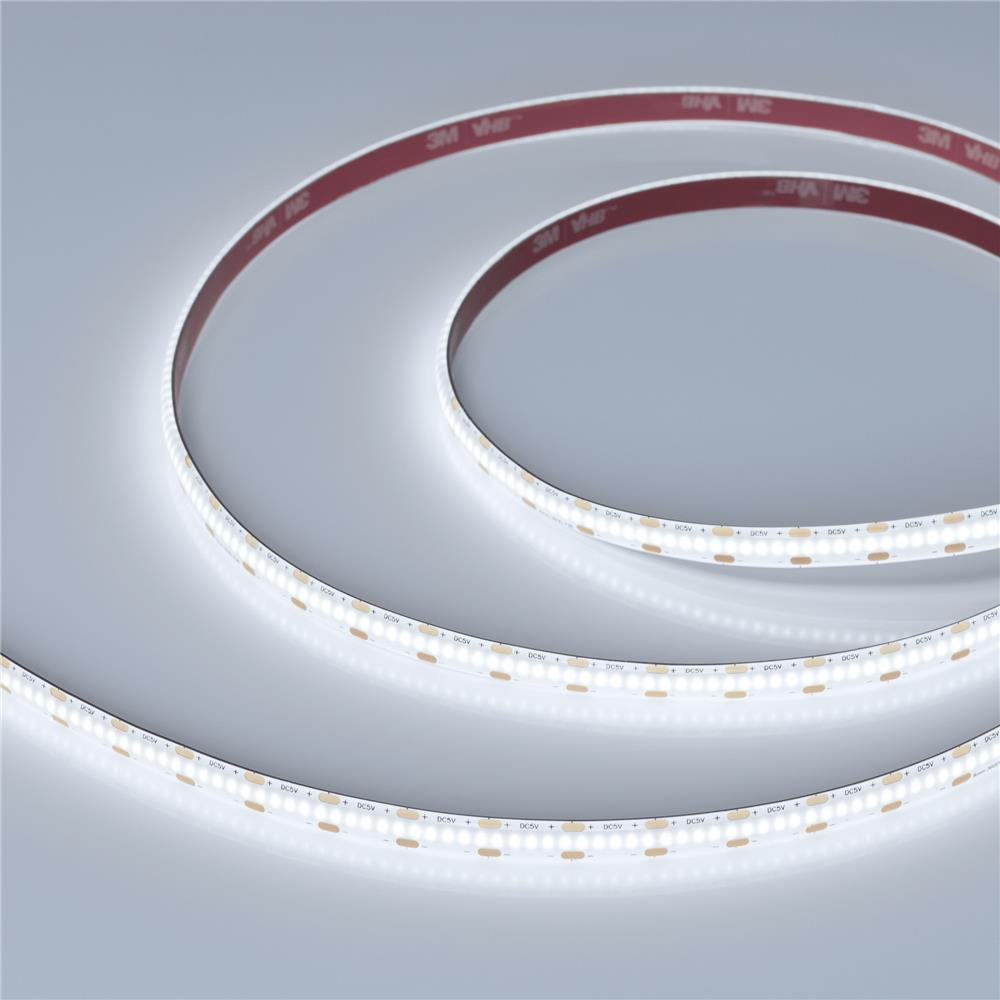 Светодиодная лента герметичная Arlight COB-SE-X360-8mm 5V White6000 (5 W/m, IP65, CSP, 5m)