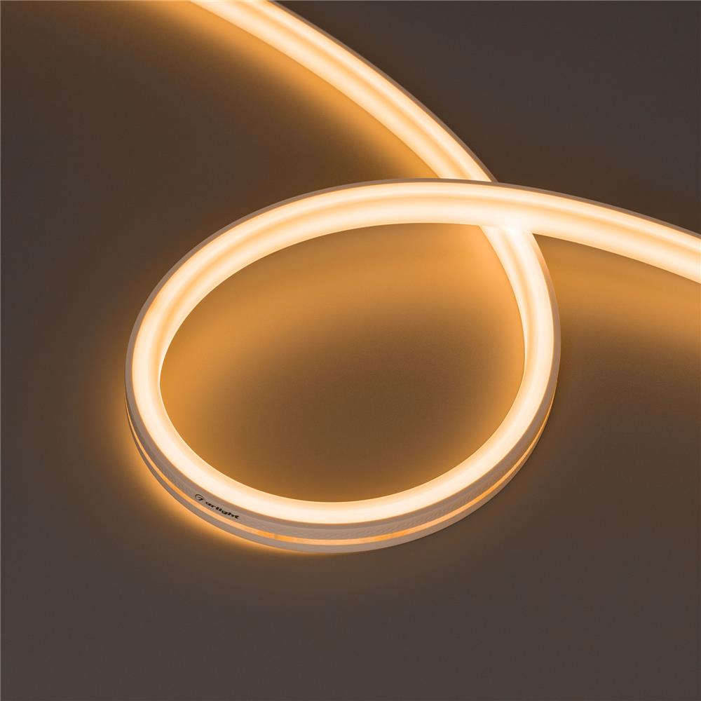 Светодиодная лента герметичная Arlight MOONLIGHT-TOP-U-A156-13x12mm 24V Warm2200 (11 W/m, IP67, 5m, wire x2)