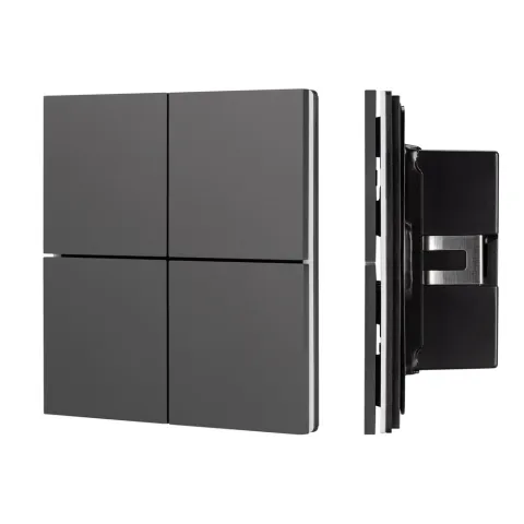 Кнопочная панель Arlight KNX-304-23-IN Black (BUS, Frameless)