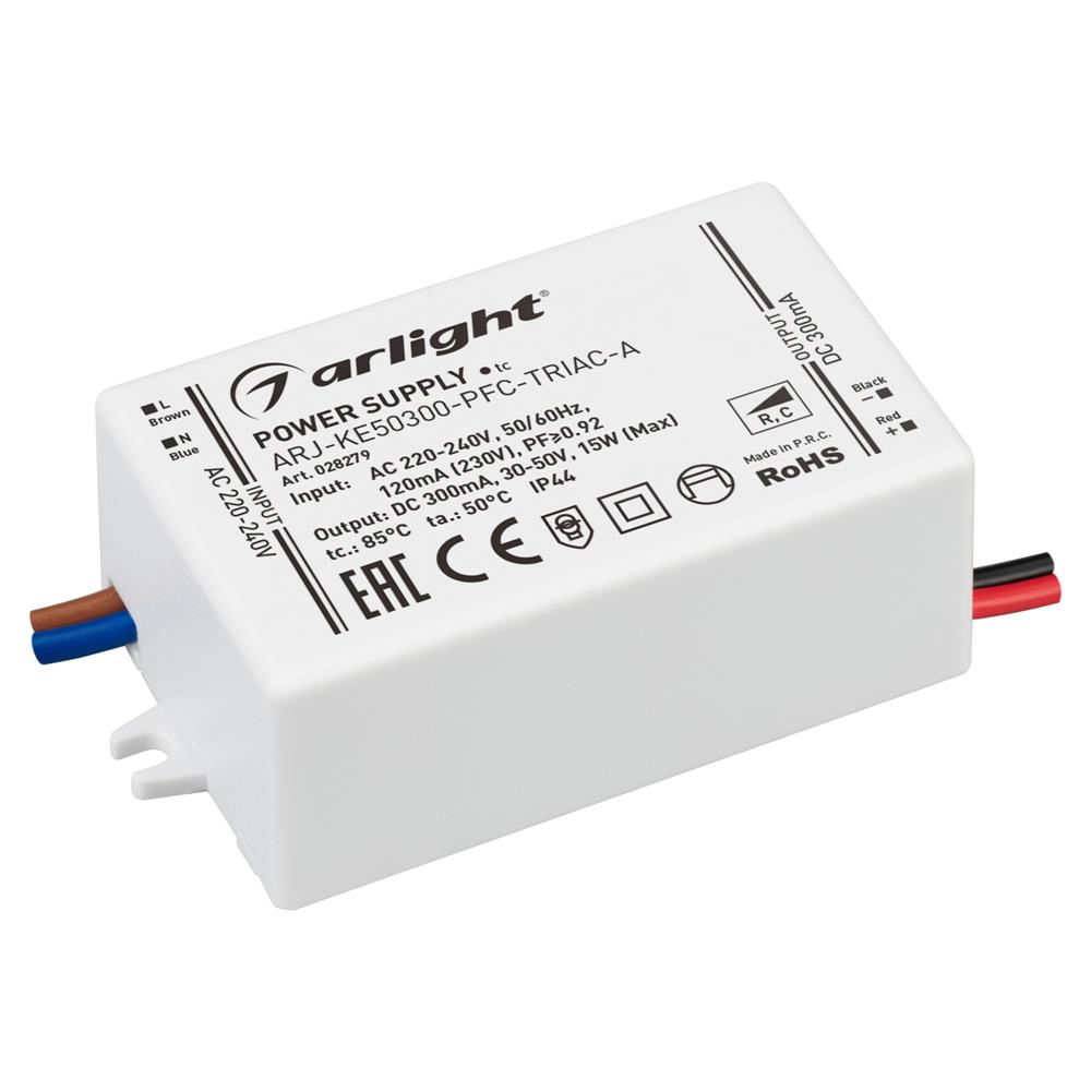 Блок питания Arlight ARJ-KE50300-PFC-TRIAC-A (15W, 300mA)