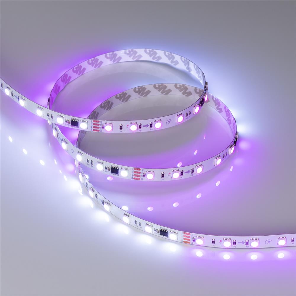 Светодиодная лента Arlight SPI-B60-10mm 24V RGB-PX6-RAM (15 W/m, IP20, 5060, 5m)