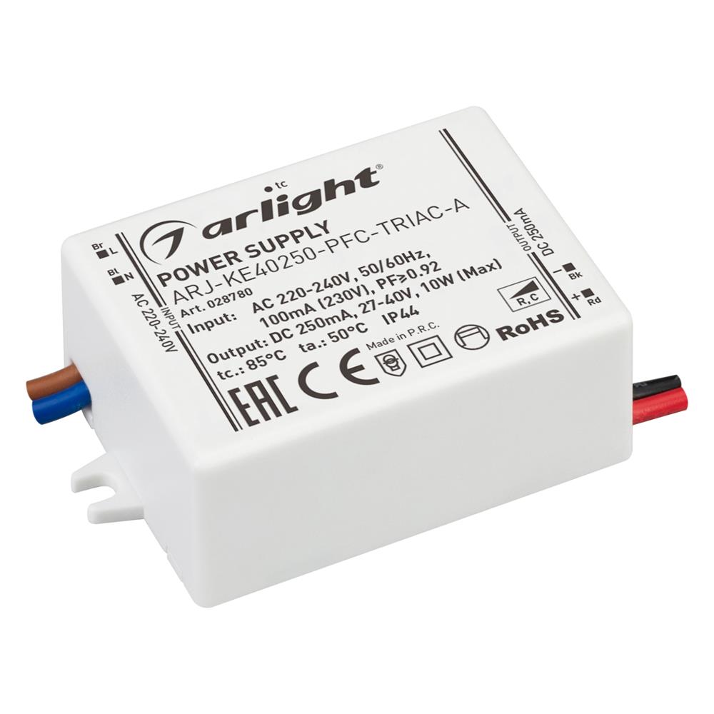 Блок питания Arlight ARJ-KE40250-PFC-TRIAC-A (10W, 250mA)