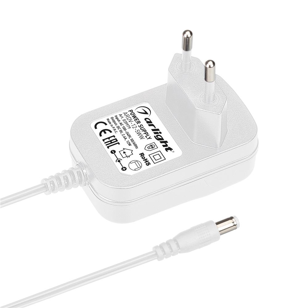 Блок питания Arlight ARDV-12-5WW (5V, 2.4A, 12W)