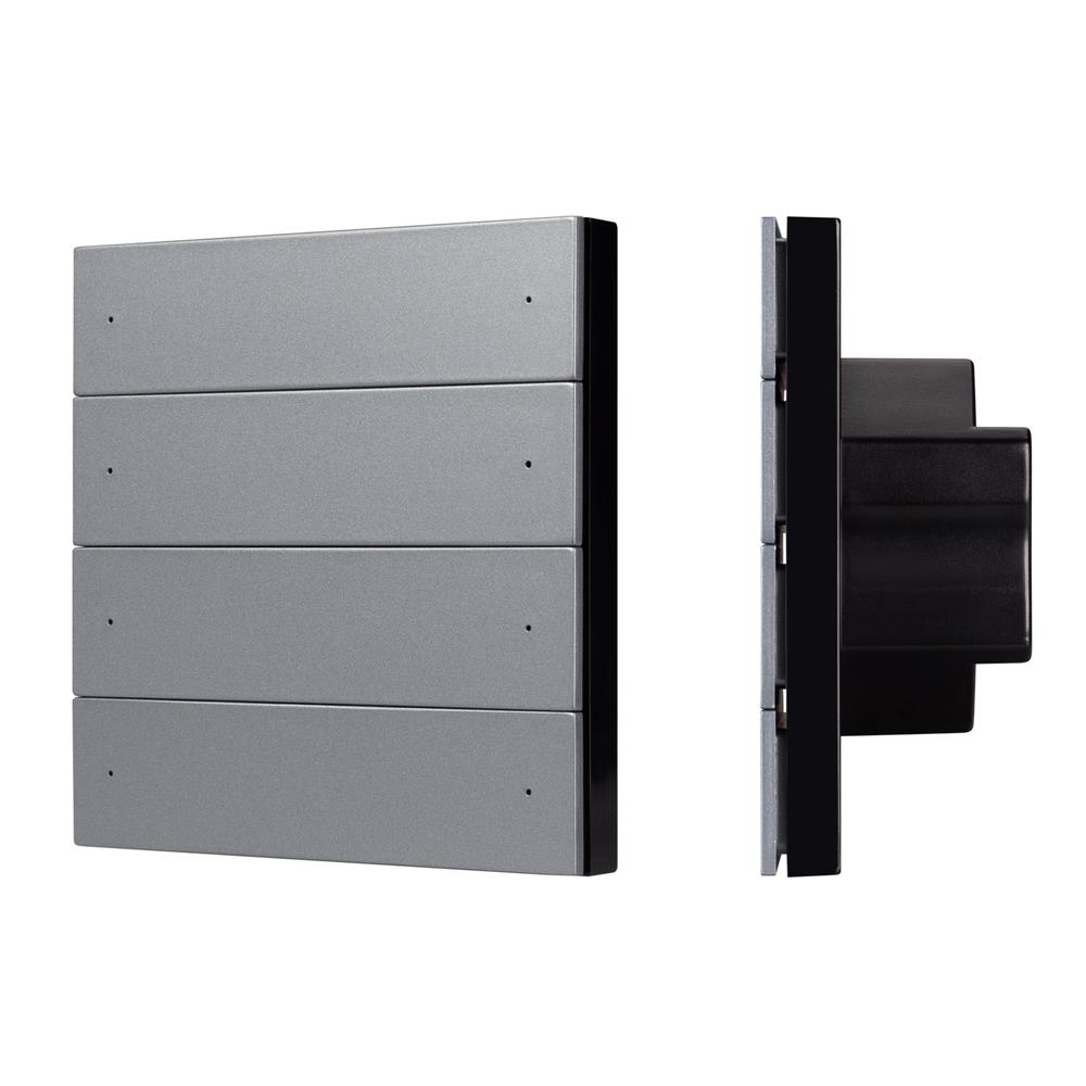 Кнопочная панель Arlight SMART-DMX512-801-22-8G-8SC-DIM-IN Grey (230V, 2.4G)