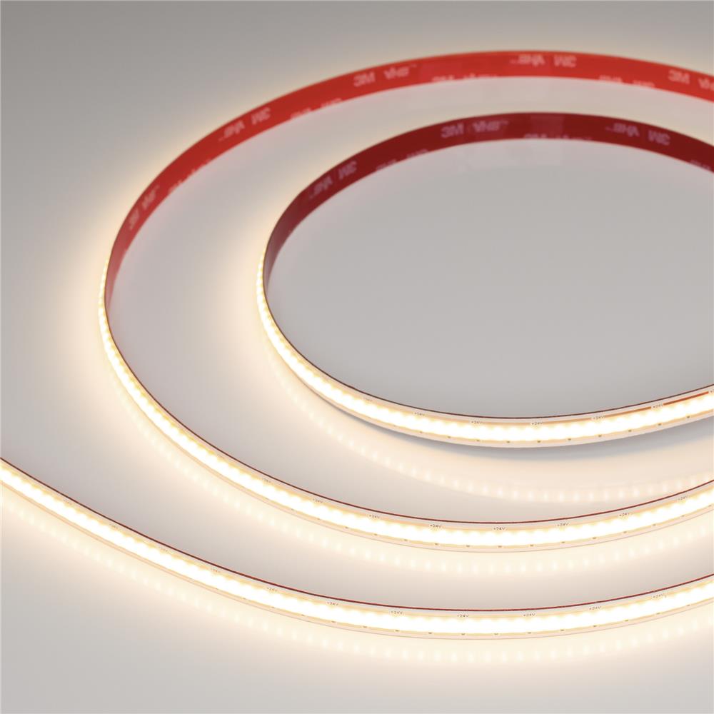 Светодиодная лента Arlight COB-X480-10mm 24V Warm3000 (10 W/m, IP20, 5m, FreeCut)