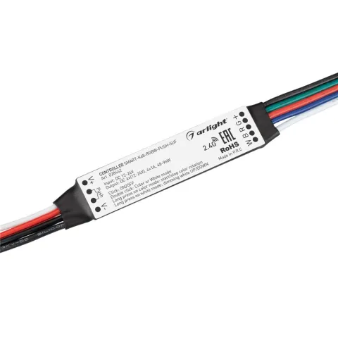 Контроллер Arlight SMART-K48-RGBW-PUSH-SUF (12-24V, 4x1A, 2.4G)