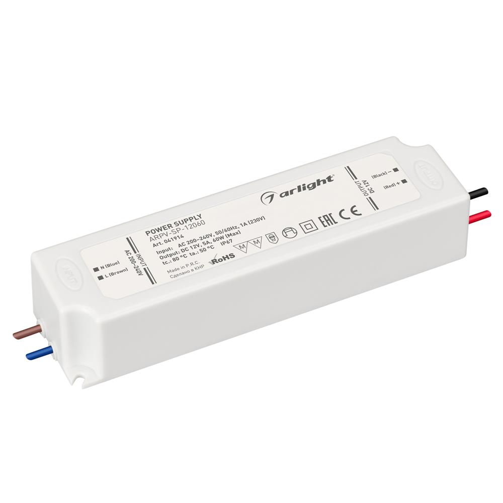 Блок питания Arlight ARPV-SP-12060 (12V, 5A, 60W)