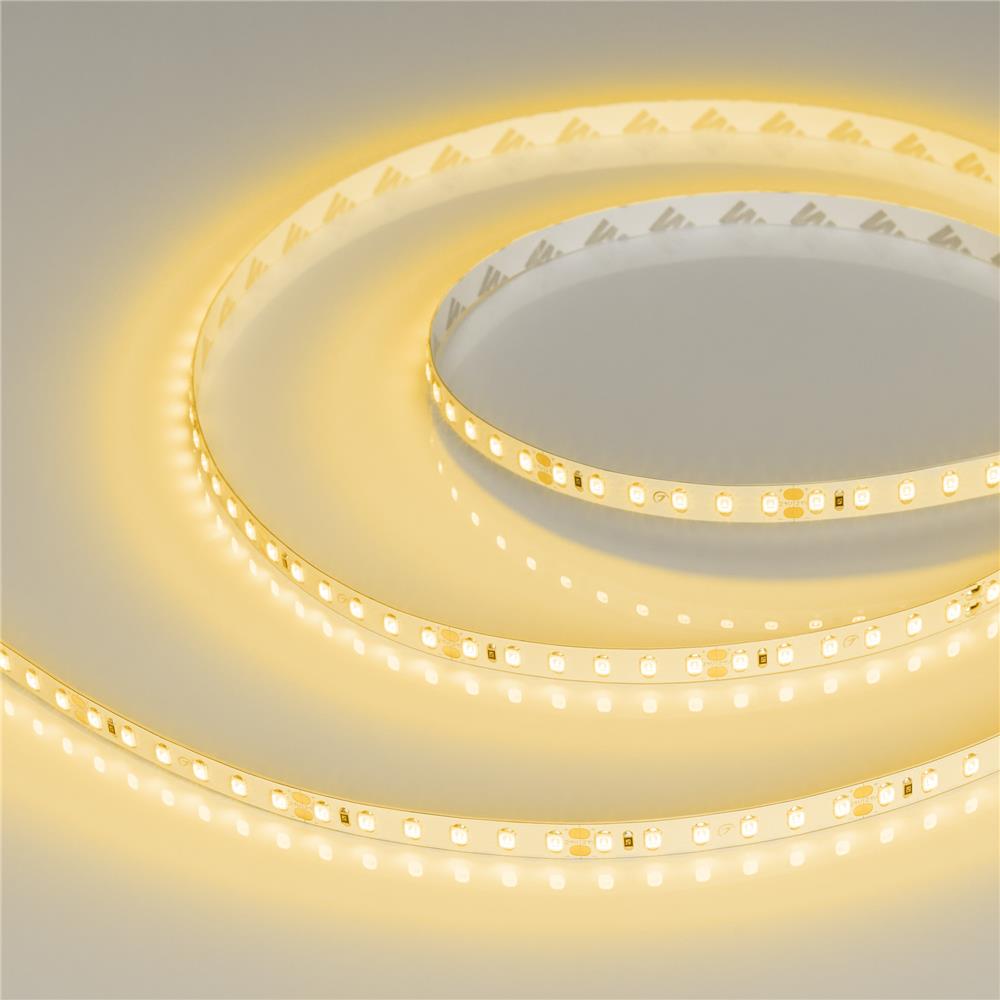 Светодиодная лента Arlight RT-A120-8mm 24V Yellow (9.6 W/m, IP20, 2835, 5m)