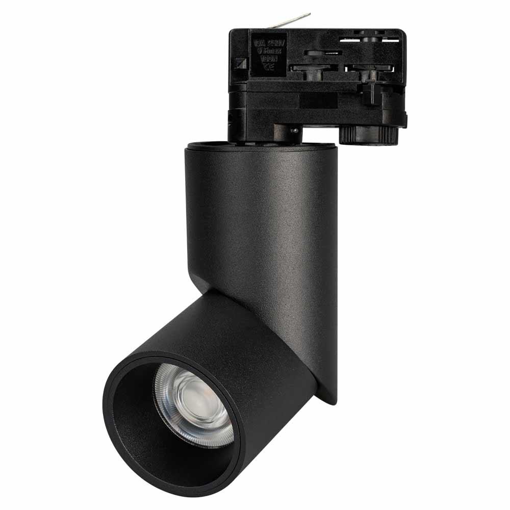 Светильник Arlight LGD-TWIST-TRACK-4TR-R70-15W Warm3000 (BK, 30 deg)