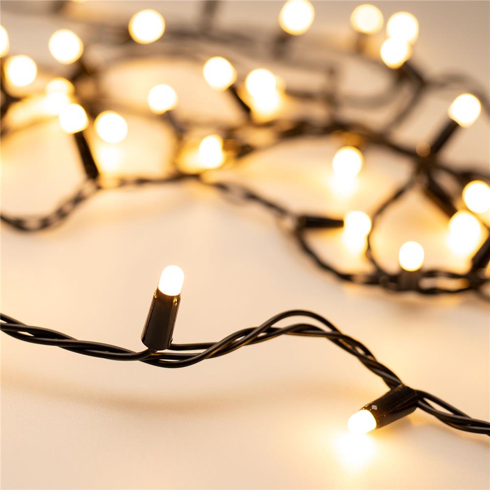 Светодиодная гирлянда Ardecoled ARD-STRING-CLASSIC-1000-BLACK-100LED-MILK PULSE Warm (230V, 7W)