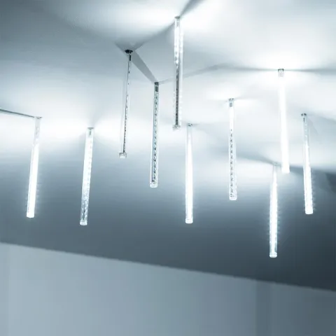 Светодиодная гирлянда Ardecoled ARD-ICEFALL-CLASSIC-D12-200-10PCS-CLEAR-32LED-LIVE WHITE (230V, 10.5W)