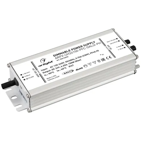Блок питания Arlight ARPV-UH24150-PFC-DALI2-PH (24V, 6.3A, 150W)