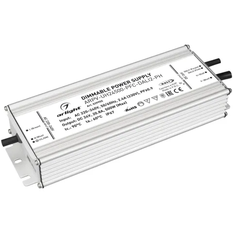 Блок питания Arlight ARPV-UH24500-PFC-DALI2-PH (24V, 20.8A, 500W)