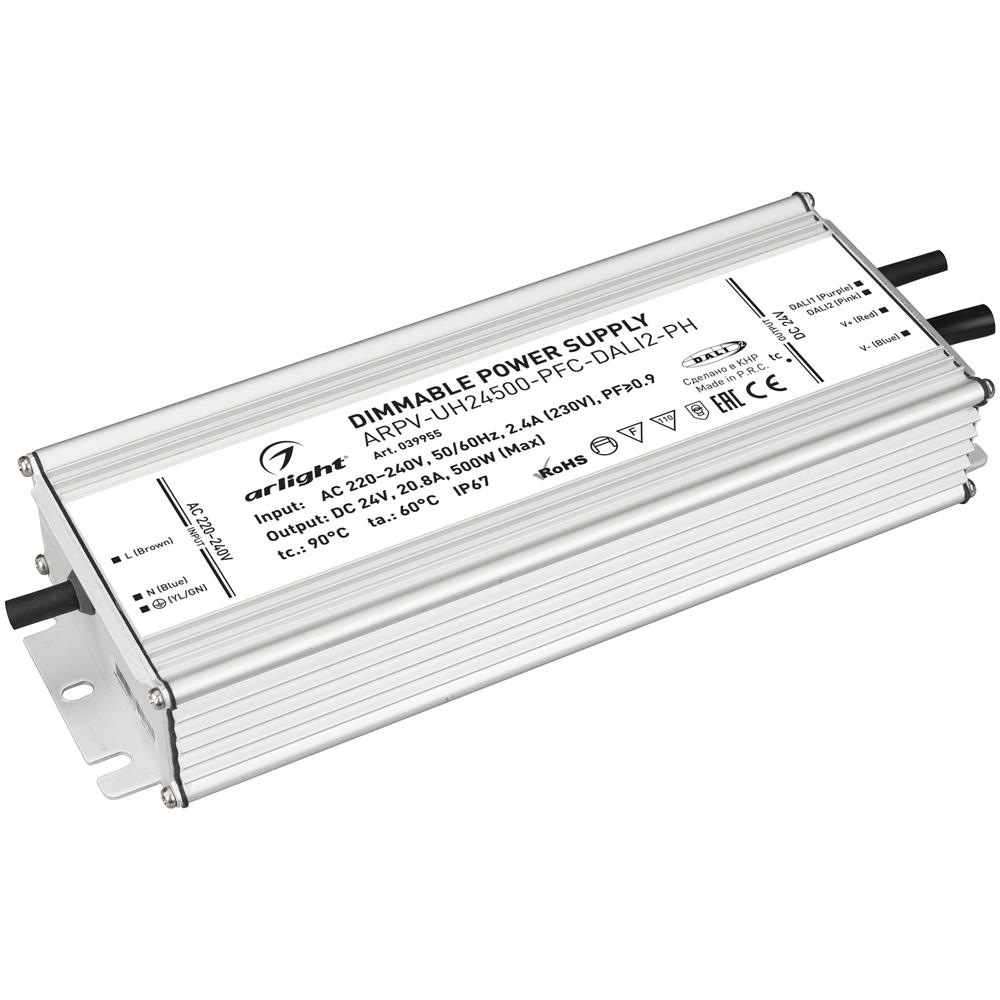 Блок питания Arlight ARPV-UH24500-PFC-DALI2-PH (24V, 20.8A, 500W)