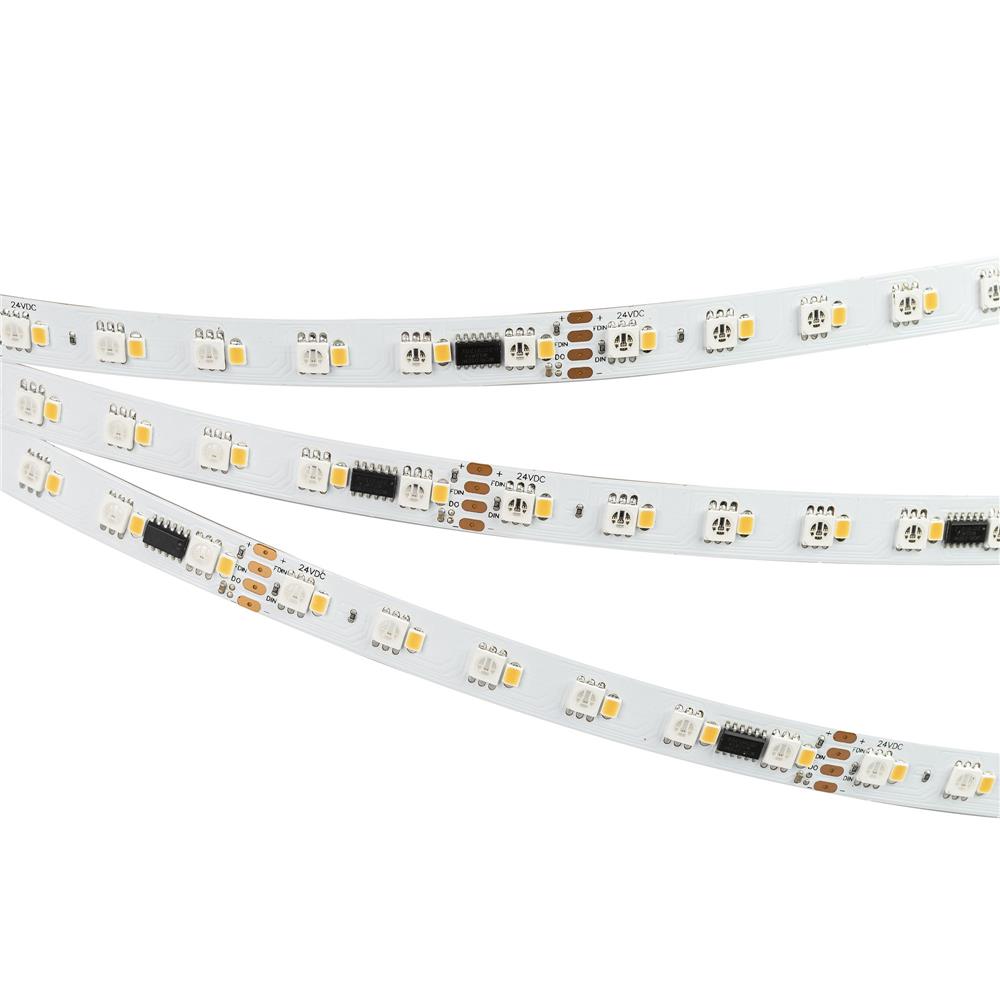 Светодиодная лента Arlight SPI-BA120-12mm 24V RGBW-Warm-PX6-BPT (16 W/m, IP20, 5060/2835, 5m)