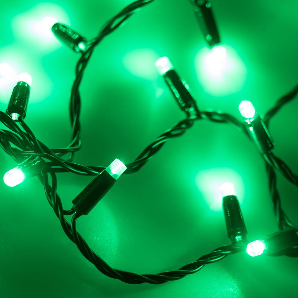 Светодиодная гирлянда Ardecoled ARD-STRING-CLASSIC-10000-BLACK-100LED-STD GREEN (230V, 7W)