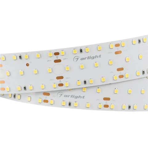 Светодиодная лента Arlight S2-2500 24V Warm 3000K 34mm (2835, 280 LED/m, LUX)