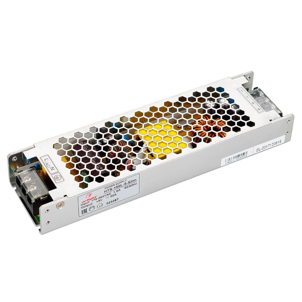 Блок питания Arlight HTS-150L-5-Slim (5V, 30A, 150W)