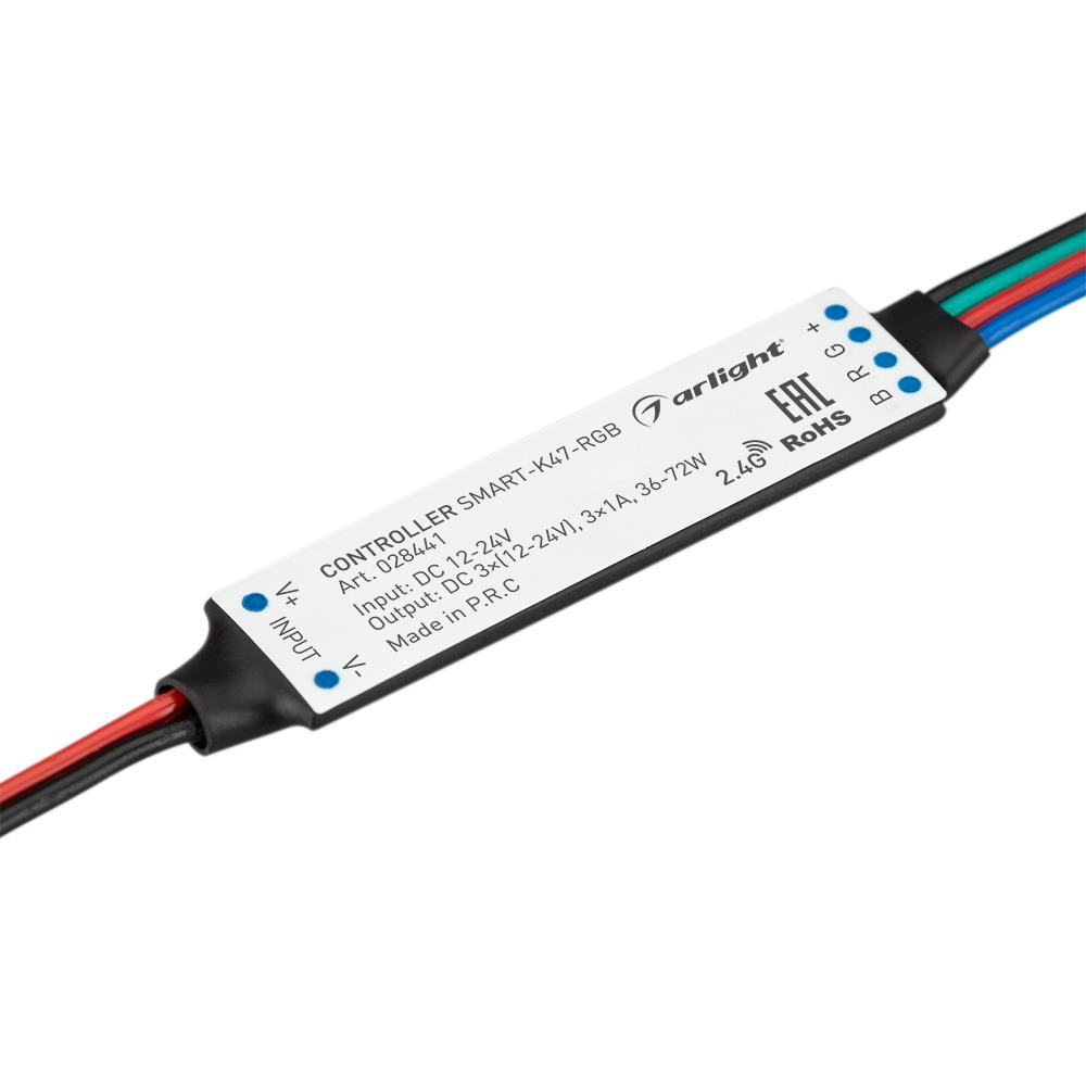 Контроллер Arlight SMART-K47-RGB (12-24V, 3x1A, 2.4G)