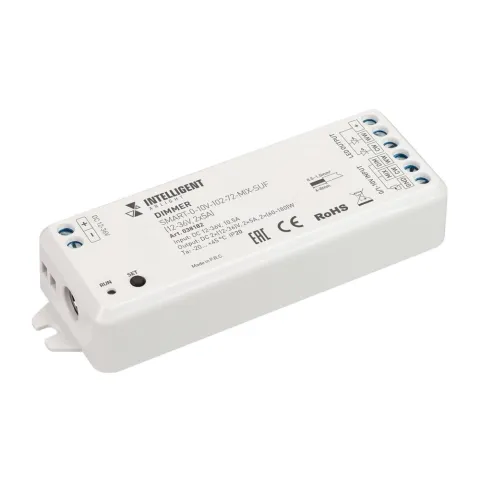 Диммер Arlight SMART-0-10V-102-72-MIX-SUF (12-36V, 2x5A)