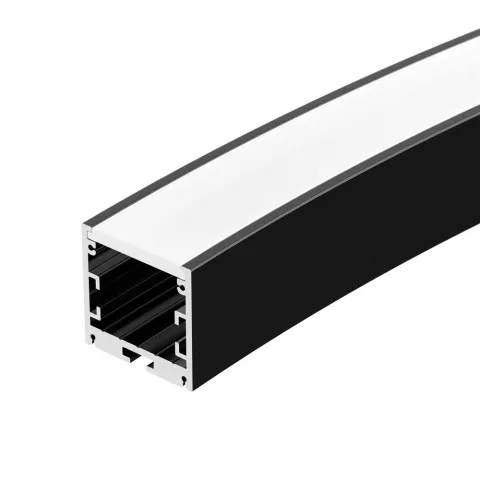 Профиль Arlight SL-ARC-3535-D1500-A90 BLACK (1180мм, дуга 1 из 4)