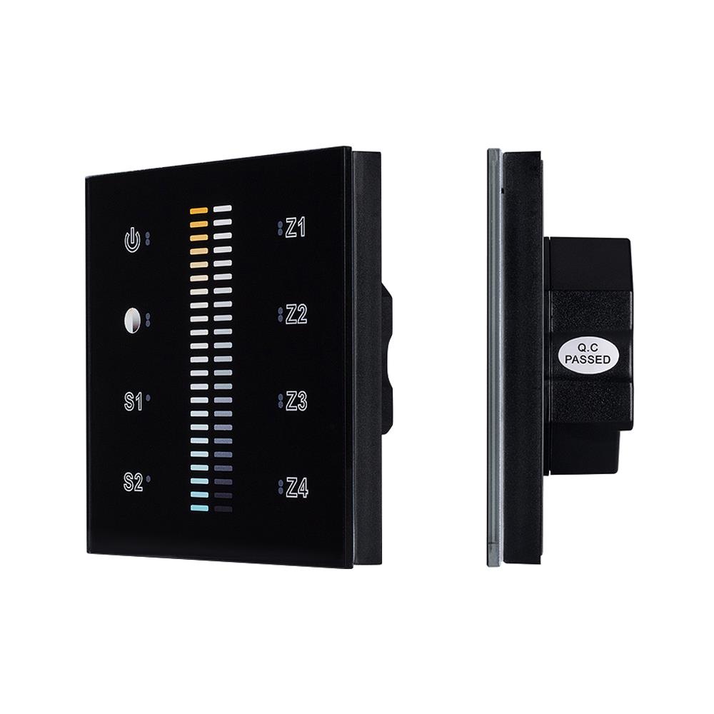 Панель Arlight Sens SR-2830B-AC-RF-IN Black (220V,MIX+DIM,4зоны)