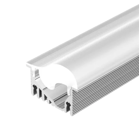 Профиль с экраном Arlight ALU-ASYMETRIC-2000 ANOD+FROST LENS