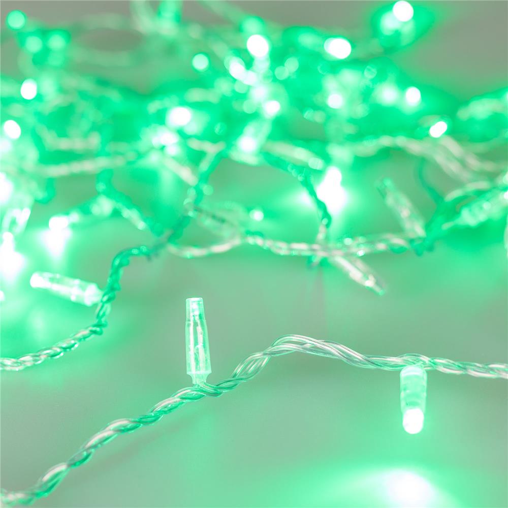 Светодиодная гирлянда Ardecoled ARD-STRING-CLASSIC-1000-CLEAR-100LED-PULSE Green (230V, 7W)
