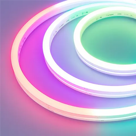 Герметичная лента Arlight DMX MOONLIGHT-5000S-SIDE-5060-84-24V RGB (12х17mm, 18W, IP67)