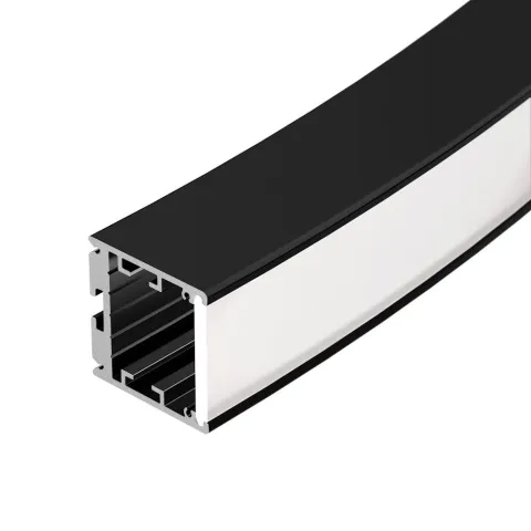 Профиль Arlight SL-ARC-3535-D320-W90 BLACK (260мм, дуга 1 из 4)