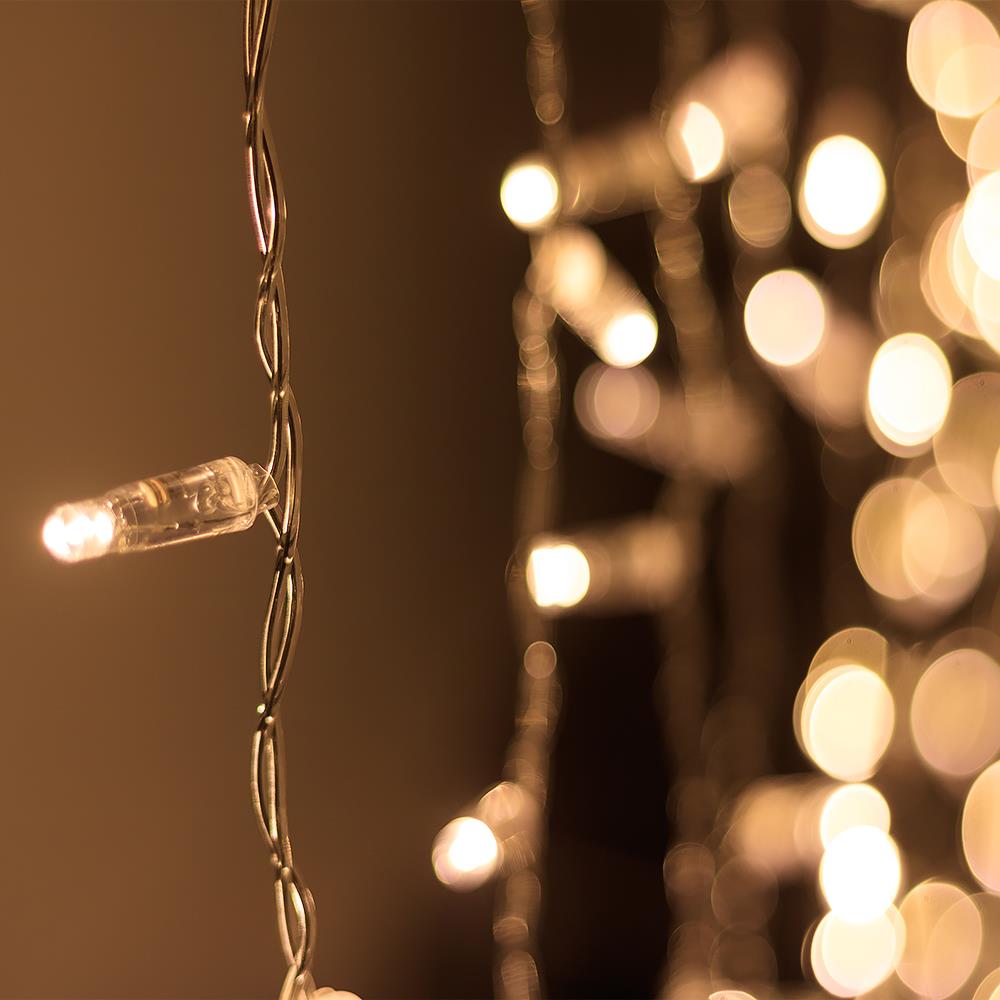 Светодиодная гирлянда Ardecoled ARD-CURTAIN-CLASSIC-2000x9000-CLEAR-2200LED Warm (230V, 120W)