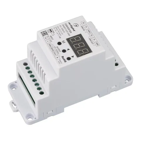 Конвертер Arlight SMART-K37-DMX (12-24V, SPI, DIN, 2.4G)