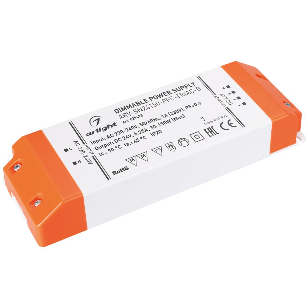 Блок питания Arlight ARV-SN24150-PFC-TRIAC-B (24V, 6.25A, 150W)