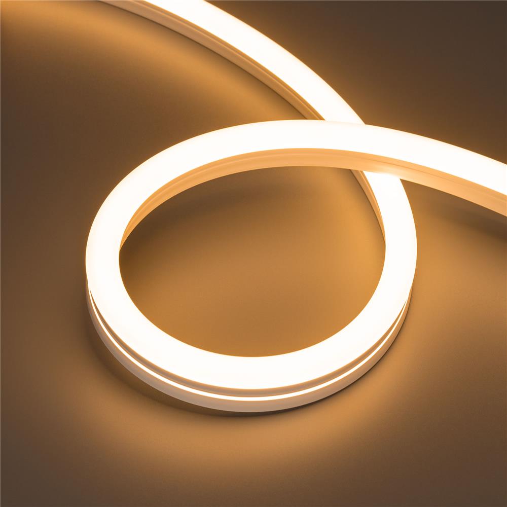 Светодиодная лента герметичная Arlight MOONLIGHT-SIDE-A140-12x24mm 24V Warm2200 (9.6 W/m, IP68, 5m, wire x2)