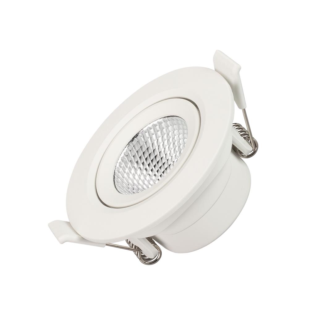 Светильник Arlight LTD-POLAR-TURN-R80-5W Warm3000 (WH, 36 deg, 230V)