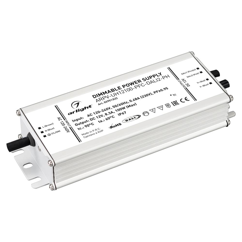 Блок питания Arlight ARPV-UH12100-PFC-DALI2-PH (12V, 8.3A, 100W)