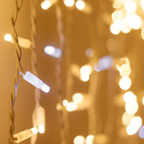 Светодиодная гирлянда Ardecoled ARD-CURTAIN-PRO-2000x3000-WHITE-760LED-FLASH WARM/WHITE (230V, 70W)