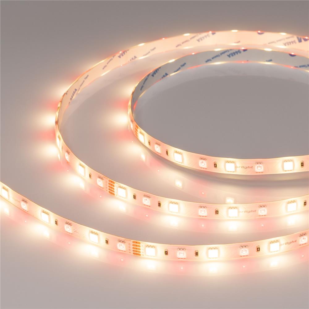 Светодиодная лента Arlight RTW-SE-B60-10mm 24V RGBW-Warm (14.4 W/m, IP65, 5060, 5m)