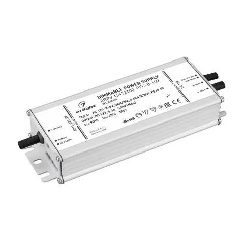 Блок питания Arlight ARPV-UH12100-PFC-0-10V (12V, 8.3A, 100W)
