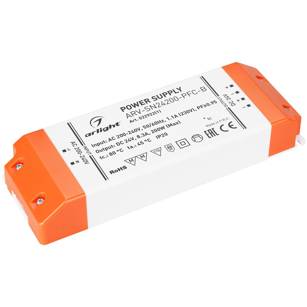 Блок питания Arlight ARV-SN24200-PFC-B (24V, 8.3A, 200W)