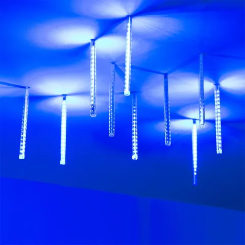 Светодиодная гирлянда Ardecoled ARD-ICEFALL-CLASSIC-D12-200-10PCS-CLEAR-32LED-LIVE BLUE (230V, 10.5W)