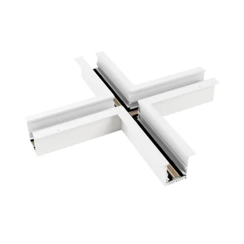 Коннектор крестовой Arlight MAG-CON-4560-F-X90 (WH)