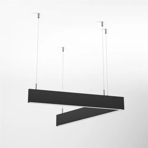 Светильник Arlight ALT-LINEAIR-ANGLE-60-FLAT-UPDOWN-DIM-700x605-55W Warm3000 (BK, 100 deg, 230V)
