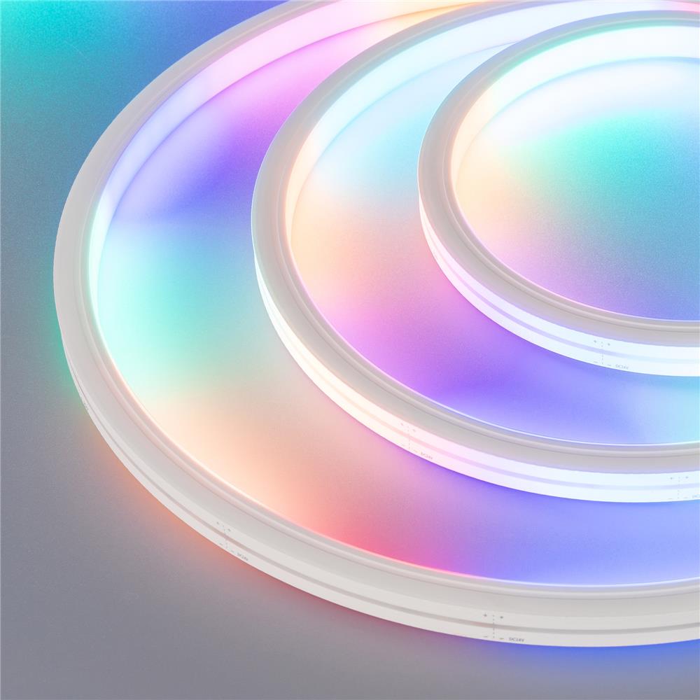 Герметичная лента Arlight DMX MOONLIGHT-5000S-TOP-5060-84-24V RGB (13х12mm, 18W, IP67)