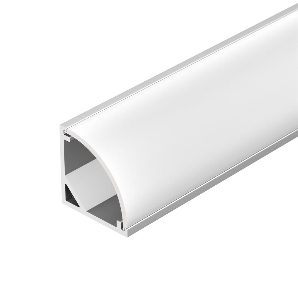 Профиль с экраном Arlight SL-KANT-H16-2000 ANOD+OPAL
